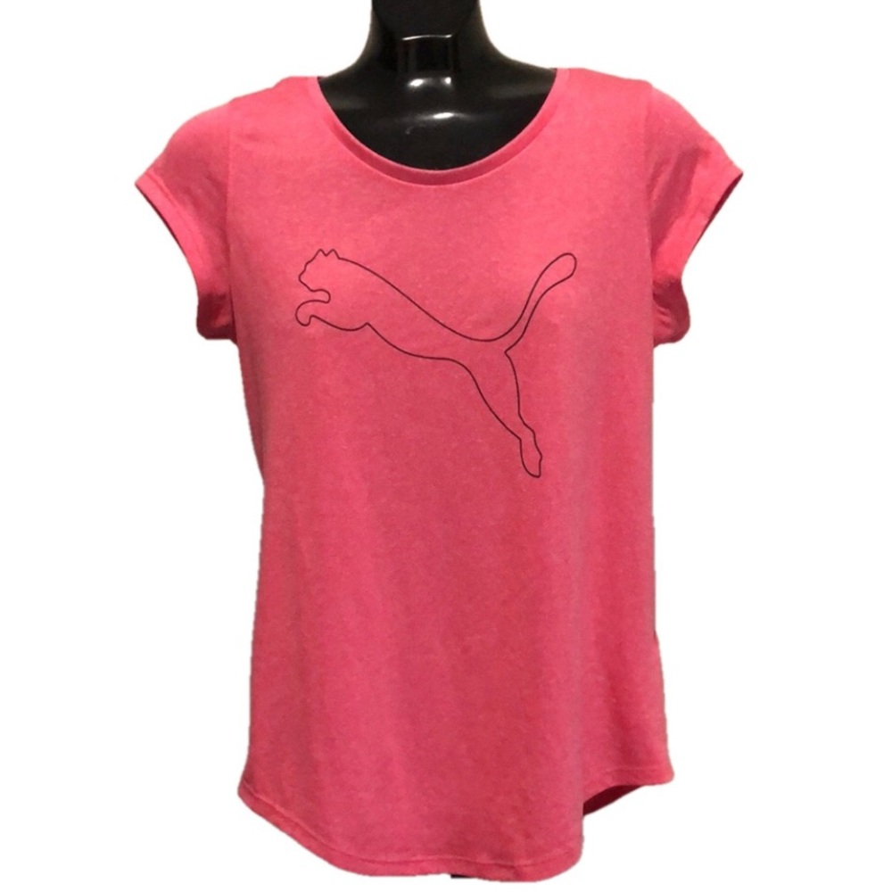 Puma Dry Cell Tshirt, Pink with Black Logo